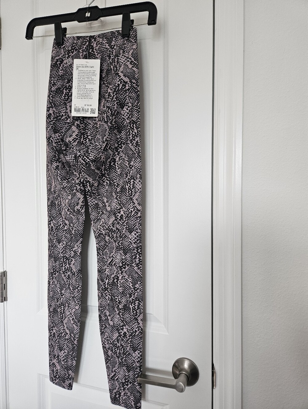 NWT $118 Lululemon Glow Up Super-High-Rise Tight 28" Snake Structure Grey Sz 0